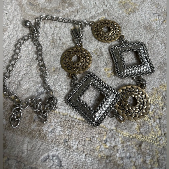 Chico’s Silver and Gold color Chain Belt - Picture 3 of 8